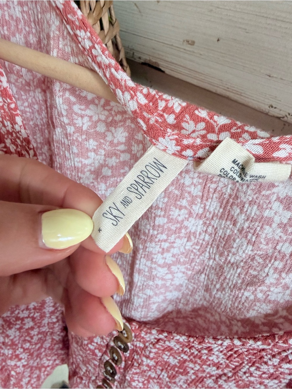 Floral Button-Front Peplum Top - Picture 2 of 4